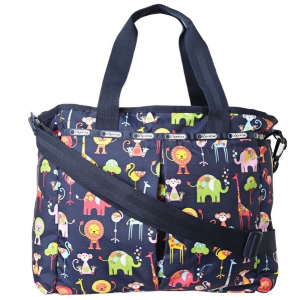LeSportsac Zoo Cute Ryan Baby Diaper Convertible Tote Bag